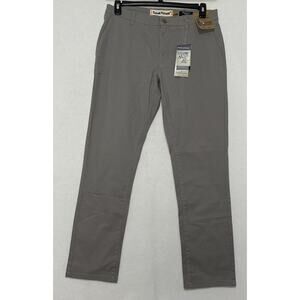 Tailor Vintage Mens Greenwich Slim fit Pants Gray Cotton Stretch Sz 33x32 NWT